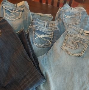 Women's Silver Plus size Jeans